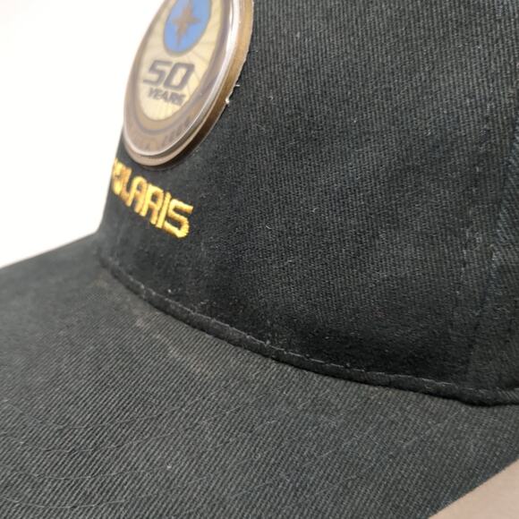 Polaris 50 Years Strapback Hat Black One Size Adjustable Vent Holes - Picture 5 of 11